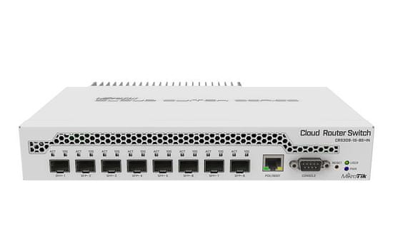 Mikrotik Switch CRS309-1G-8S+IN 1x GLAN, 8x 10G SFP+, Dual Boot (SwitchOS, RouterOS L5)