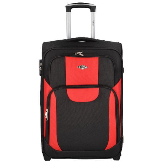 RGL Cestovní kufr Afrika velikost M, černá-červená