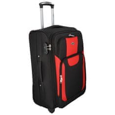 RGL Cestovní kufr Afrika velikost L, černá-červená