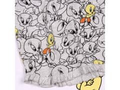 Looney Tunes Looney Tunes Tweety bílé a šedé dívčí pyžamo s krátkým rukávem, letní pyžamo 10 let 140 cm