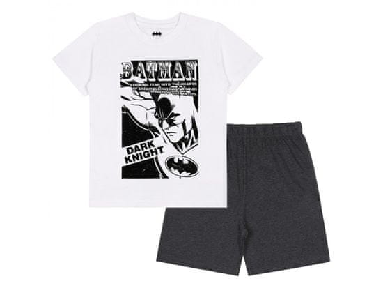 sarcia.eu Batman Chlapecké bílé a šedé pyžamo s krátkým rukávem, letní pyžamo