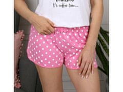 sarcia.eu Snoopy Peanuts Bílé a růžové dívčí pyžamo s krátkým rukávem 9 let 134 cm