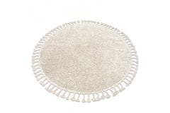 Dywany Łuszczów AKCE: 160x160 (průměr) kruh cm Kusový koberec Berber 9000 cream kruh 160x160 (průměr) kruh