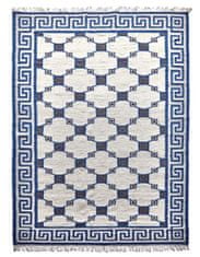 Diamond Carpets Ručně vázaný kusový koberec Geo DESP P82 Silver Blue 80x150