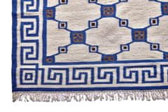 Diamond Carpets Ručně vázaný kusový koberec Geo DESP P82 Silver Blue 80x150