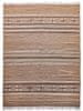 Ručně vázaný kusový koberec Ginger DESP P83 Brown Cream 80x150