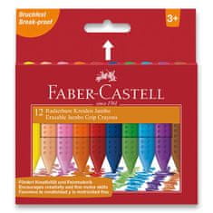 Faber-Castell Voskové pastelky Colour Grip Jumbo 12 barev