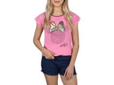 sarcia.eu DISNEY Minnie Mouse Dívčí pyžamo s kraťasy OEKO-TEX 10 let 140 cm