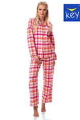 Key Dámské pyžamo LNS 437 B23 růžová a bílá S