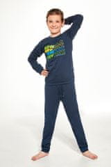 Cornette Chlapecké pyžamo YOUNG BOY DR 267/151 NEW YORK tmavě modrá 140