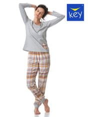 Key Dámské pyžamo Key LNS 458 B23 S-XL melanžově šedá XL