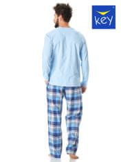 Key Pánské pyžamo Key MNS 615 B23 M-2XL modrá XXL
