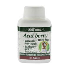 MedPharma Acai berry 1000 mg + garcinia cambogia + jabl. pektin, 67 kapslí