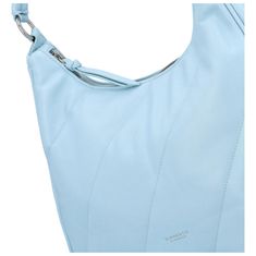 DIANA & CO Pohodová dámská koženková kabelka přes rameno Edula, světlá modrá