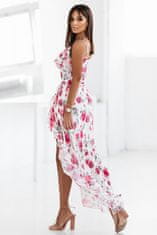 Ivon Dámské květované šaty Flowers růžovo-bílá 38