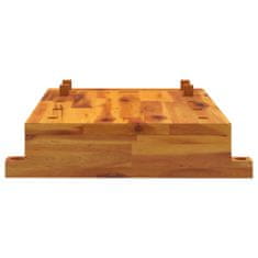 Greatstore Pracovní deska se svěrákem 52x44x9,5 cm masivní akáciové dřevo