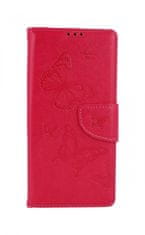 TopQ Pouzdro Xiaomi Redmi 9A knížkové Butterfly růžové 53943