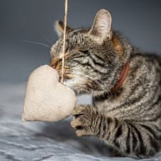 Akinu hračka pro kočku SRDCE s kozlíkem lékařským