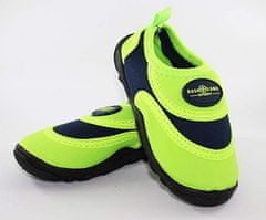 AQUALUNG Sport dětské boty do vody BEACHWALKER KIDS, světle zelená/námořní modrá 30-31