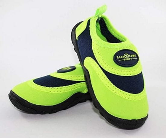 AQUALUNG Sport dětské boty do vody BEACHWALKER KIDS, světle zelená/námořní modrá