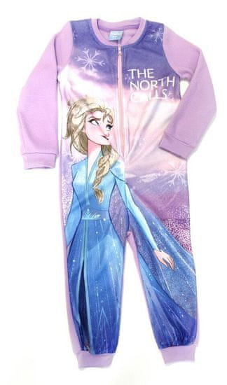 Eplusm Dívčí zateplené pyžamo overal Ledové království The North