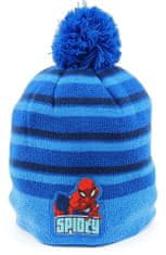 SETINO Chlapecká čepice s bambulí "Spider-man" světle modrá 52 cm Modrá