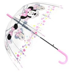 Eplusm Automatický transparentní deštník krásna Minnie Mouse