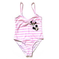 Eplusm Dívčí jednodílné plavky "Minnie Mouse"- růžová 116–122 / 6–7 roků Růžová