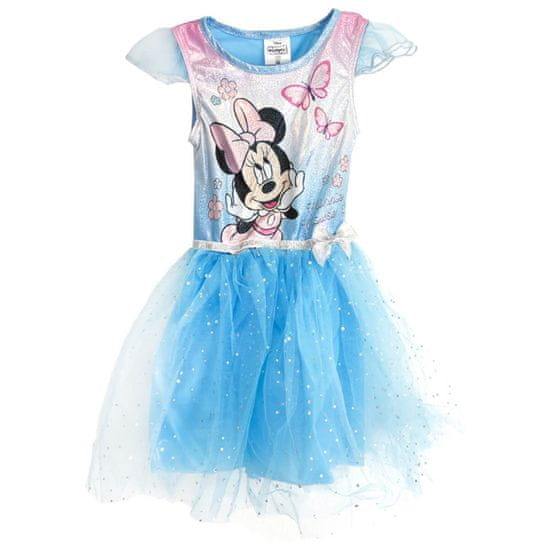 Eplusm Dětské šaty "Minnie Mouse" modrá