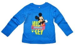 Eplusm Chlapecké tričko s dlouhým rukávem Mickey Mouse 128 / 7–8 roků Modrá