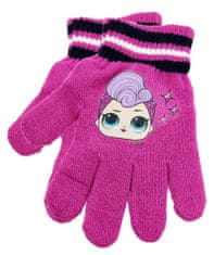 Eplusm Dívčí rukavice "LOL" - fialová - 12x16 cm