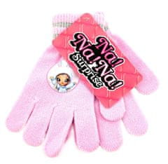 Eplusm Dívčí prstové rukavice "Na! Na! Na! Surprise" - růžová - 12x16 cm