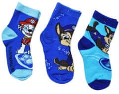 Chlapecké vysoké ponožky Puppies Tlapková patrola 3 ks 23–26 Modrá