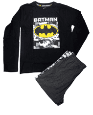 Eplusm Chlapecké bavlněné pyžamo Batman 134 / 8–9 roků Černá