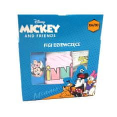 Eplusm Dívčí kalhotky lovely Minnie Mouse 3 ks 128–134 / 8–9 roků Vícebarevná