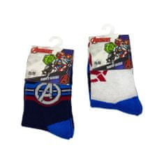 Eplusm Chlapecké vysoké ponožky Avengers 2 ks 23–26 Vícebarevná