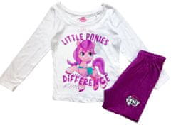 Eplusm Dívčí bavlněné pyžamo Love My Little Pony 122 / 6–7 roků Bílá