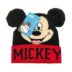 Eplusm Chlapecká čepice s bambulí Mickey Mouse 52 cm Černá