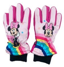 SETINO Dívčí lyžařské rukavice Minnie Mouse 7–8 roků Růžová