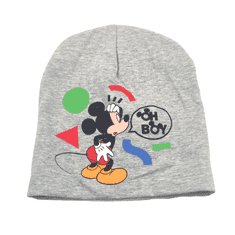 SETINO Chlapecká bavlněná čepice Mickey mouse OH BOY 52 cm Šedá