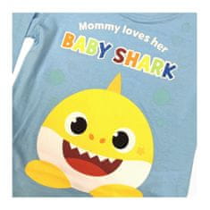 Eplusm Dívčí bavlněné pyžamo "Baby Shark" modrá 116 / 5–6 rokov Modrá