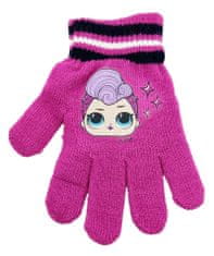 Eplusm Dívčí rukavice "LOL" - fialová - 12x16 cm