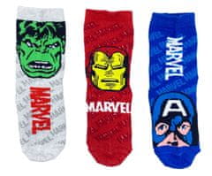 Eplusm Chlapecké vysoké ponožky Marvel Avengers 3 ks 23–26 Vícebarevná