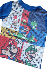 SETINO Chlapecké tričko s dlouhým rukávem Super Mario 98 / 2–3 roky Modrá