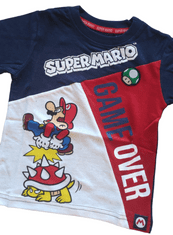 SETINO Chlapecké tričko Super Mario Game Over 110 / 4–5 roků Modrá