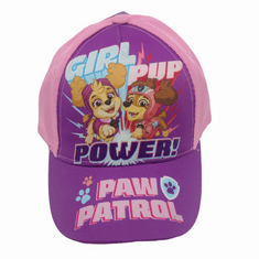 SETINO Dívčí kšiltovka Tlapková Patrola POWER! Světle růžová 54 cm Ružová
