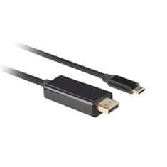 USB-C(M)->DisplayPort(M) kabel 1,8m 4K 60Hz černá
