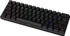 4DAVE Endorfy herní klávesnice Thock Compact RD RGB /USB/ red sw. / bezdrátová / mechanická / US layout / mini /černá RGB