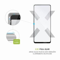 FIXED Ochranné tvrzené sklo FIXED Full-Cover pro Motorola Moto G Power (2021), lepení přes celý displej, černé