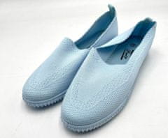 Prety Dámská plátěná nazouvací obuv světle modrá 18W5-6 Modrá 38
